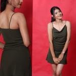 Olive Cowl Neck Dress